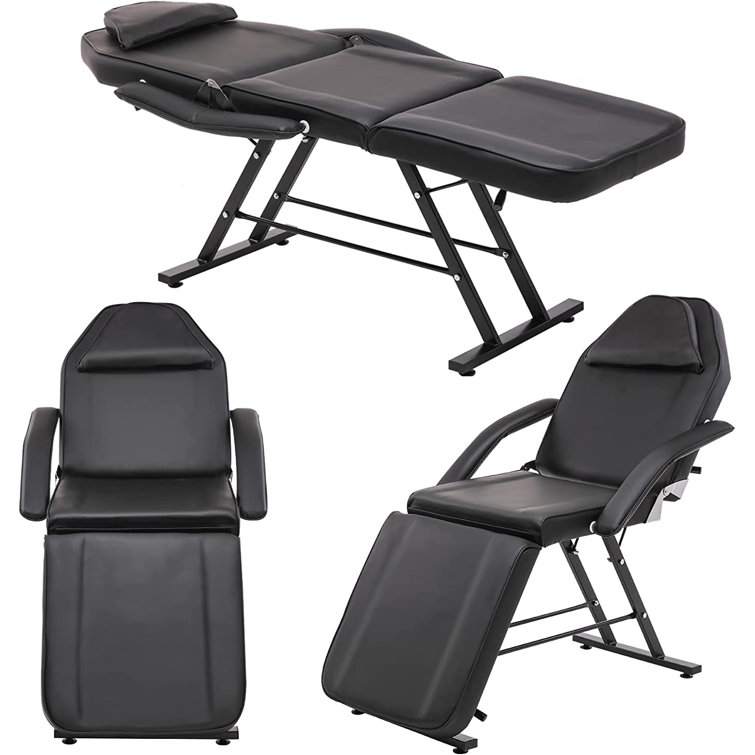 Inbox Zero Professional Adjustable Tattoo Bed Chair PU Massage